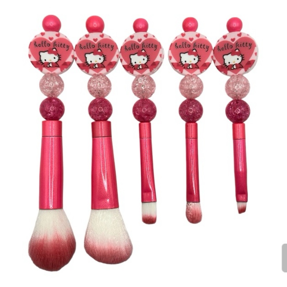 NEW CUSTOM HELLO KITTY MAKEUP BRUSH SET